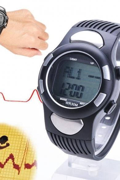 Fitness 3D Sport Watch Pulse Heart Rate Monitor With Pedometer Calories Counter