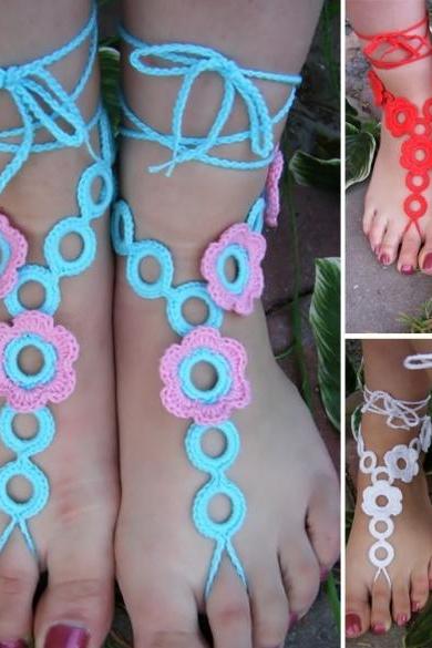 Fashion Stylish Women Lady Barefoot Sandals Crochet Feet Anklet Ankle Chain