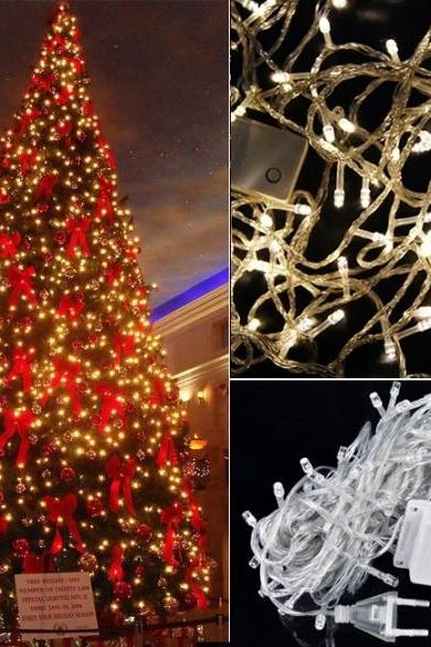High Quality 10m 100 Led Warm White Lights Decorative Christmas Party Twinkle String 110v