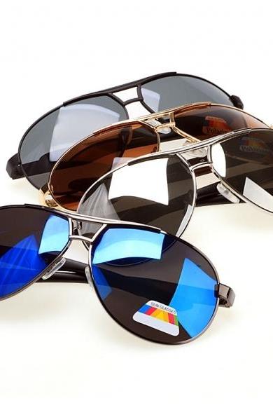 Fashion Men Aviator Polarized Outdoor Driving Sunglasses Eyewear Metal Frame Sun Glasses