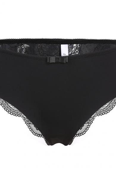 Ekouaer 3pcs Women's Ladies Sexy Lace Hem Sexy Panties Briefs Knickers Underwear
