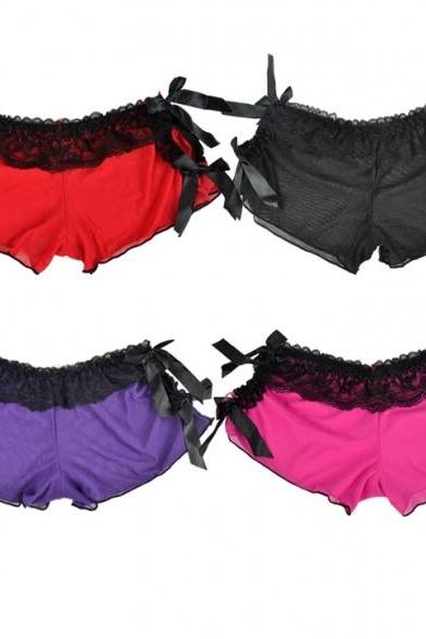 Women&amp;amp;#039;s Sexy Panties Boxers Net Yarn Lingerie Underwear