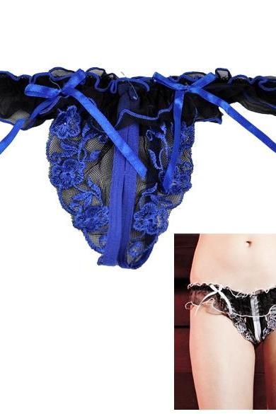 Women's Sexy Open Crotch Thongs G-string V-string Panty Knickers Lingerie Underwear