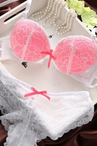 Sexy Women&amp;amp;#039;s Underwear Set Bra Push Up Brassiere And Lace Underpants 34/36