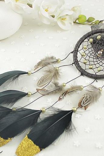 Handmade Feather Campanula Pendant