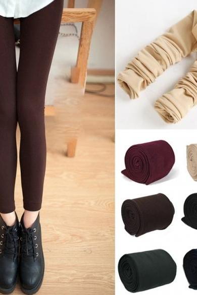 Women&amp;amp;#039;s Warm Winter Skinny Slim Leggings Stretch Pants Thick Footless Tights