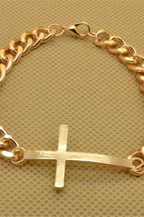 Fashion Cross Chain Bracelet