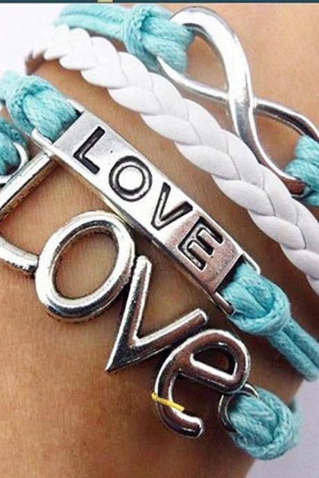 Retro Love Woven Multilayer Bracelet