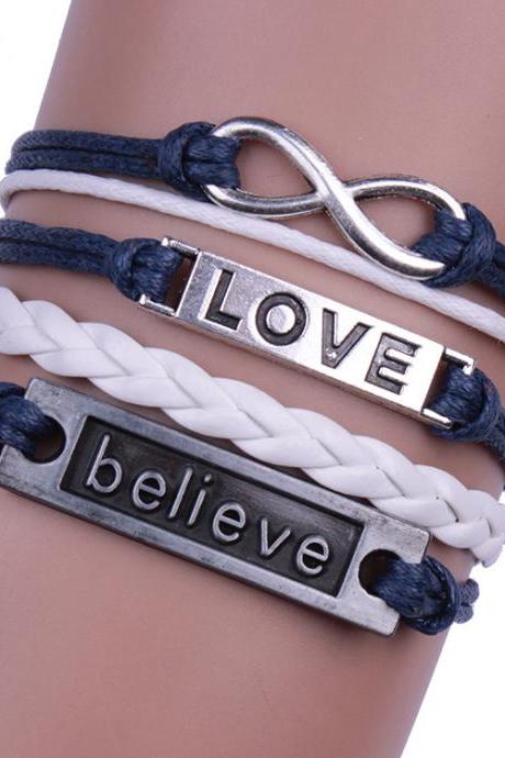 Multilayer Love Woven Bracelet