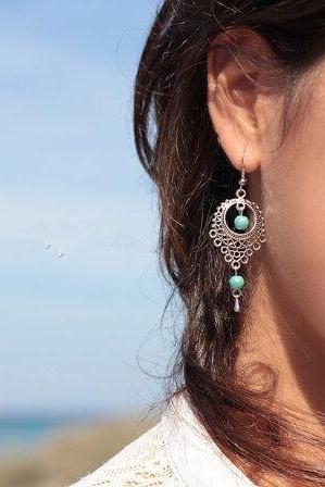 National Style Hollow Out Beautiful Earrings