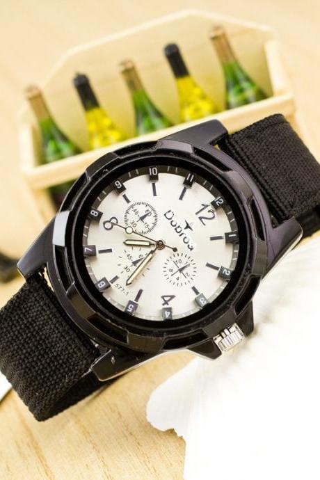 Canvas Strap Woven Army Watch