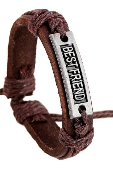 Bestfriend Woven Leather Bracelet