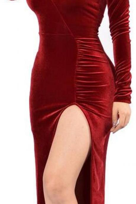 Sexy Christmas Long Evening Party Dress