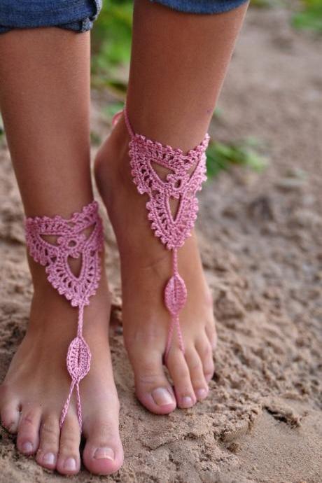The explosion of the manual hook flower Yoga Anklet