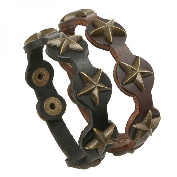 Five Star Vintage Woven Bracelet Two Piece Set