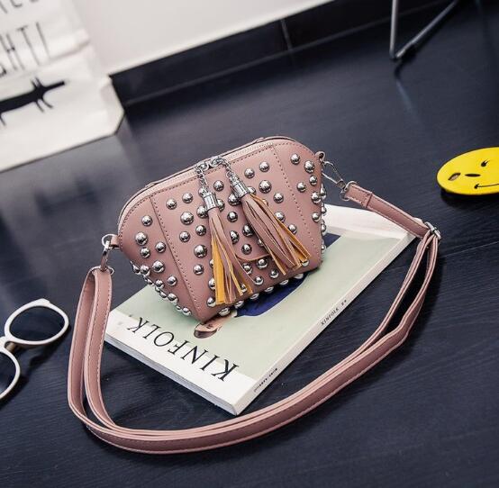 Rivet Shell Type Mini Crossbody Bag on Luulla