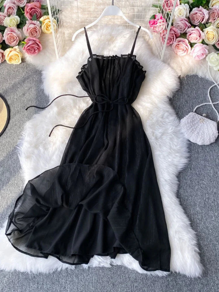 Dark Angel Chiffon Maxi Dress