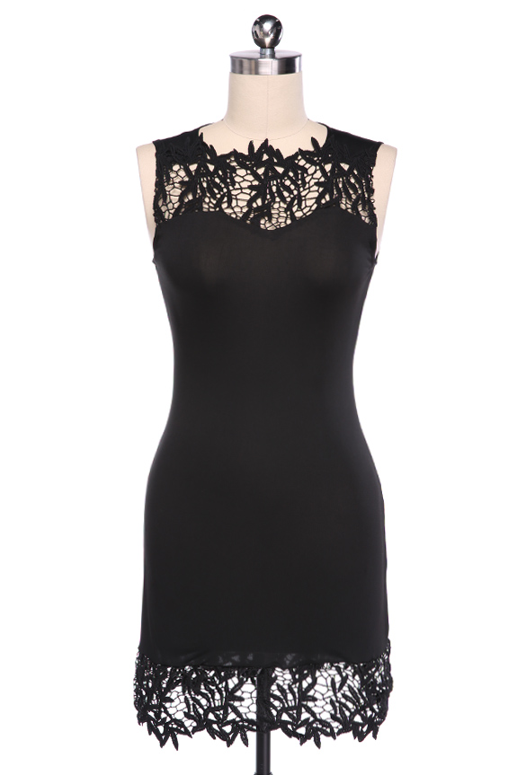 blue eyelet dress Main Strip Eyelet Lace Midi Dress in Light Blue M main image 0