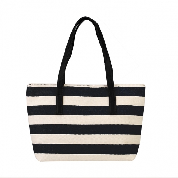 Striped Canvas Tote Bag on Luulla