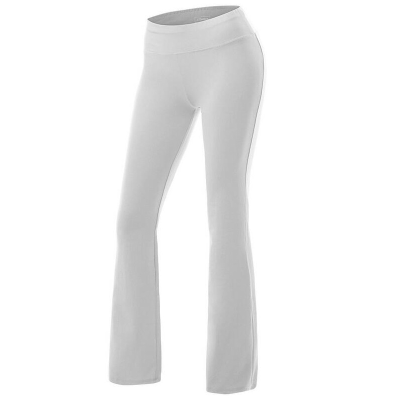 Casual Pure Color Wide Leg Sports Yoga Pants on Luulla